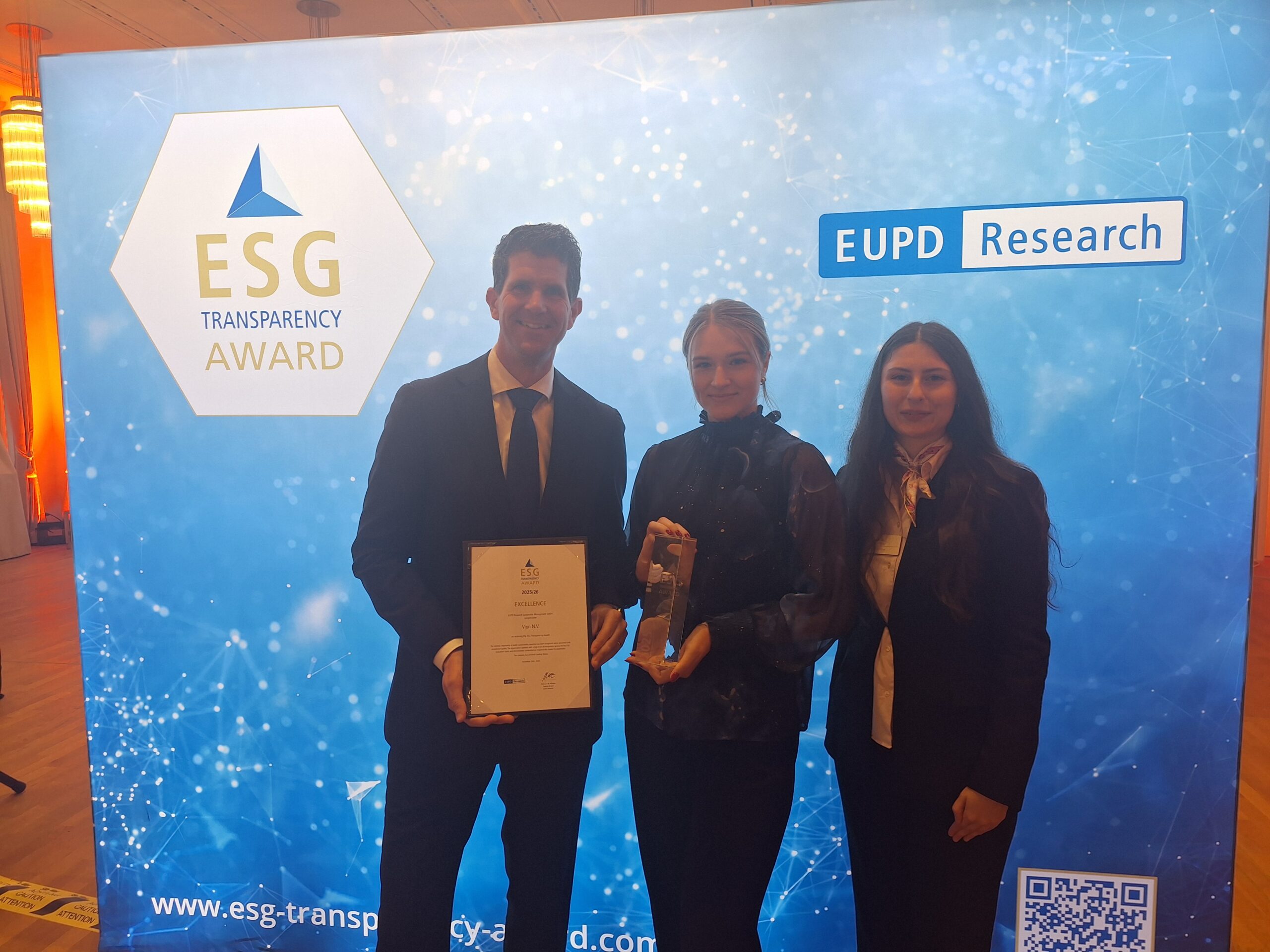 Vion erhält den ESG Transparency Award 2025